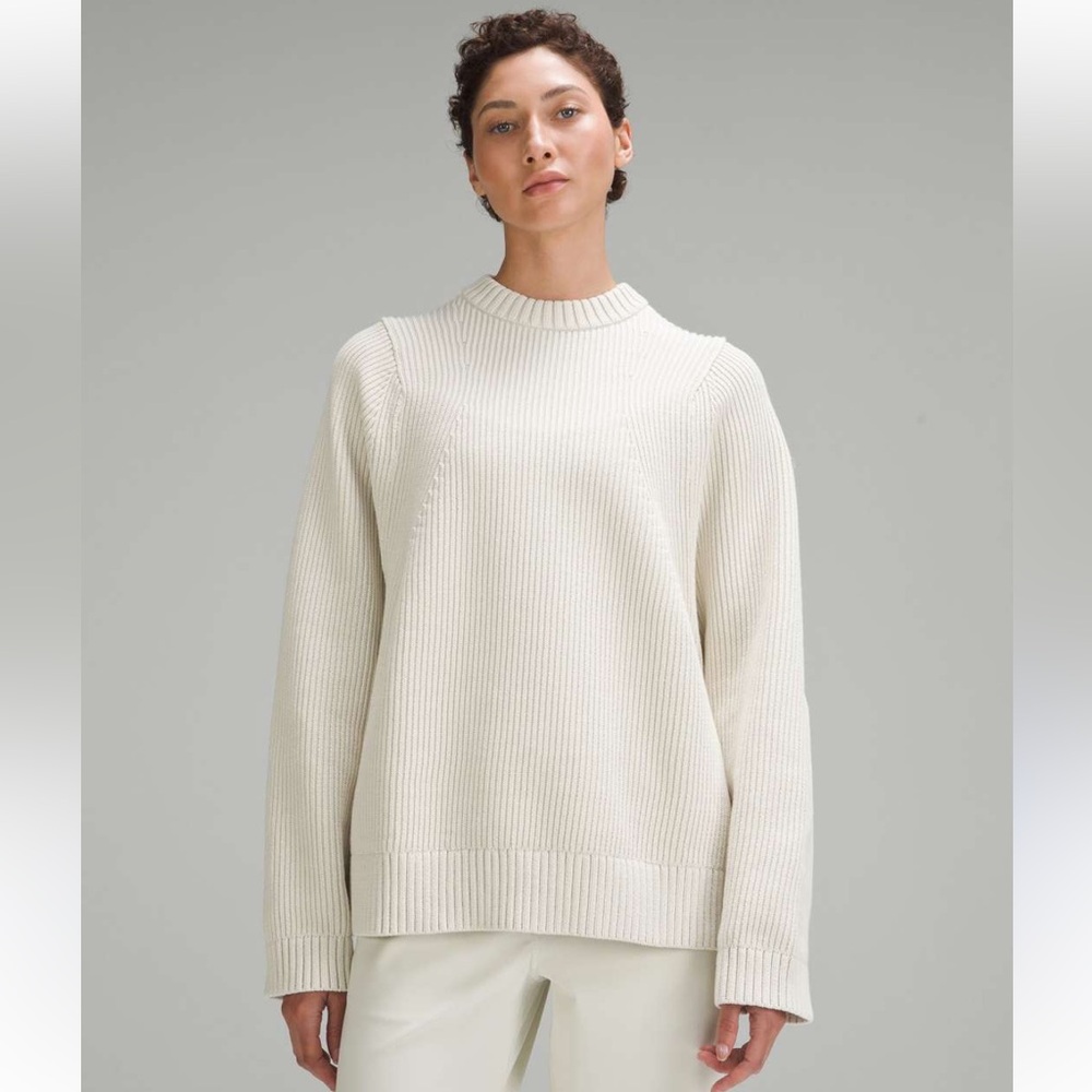 Lululemon Cotton-Blend Crewneck Sweater
Bone